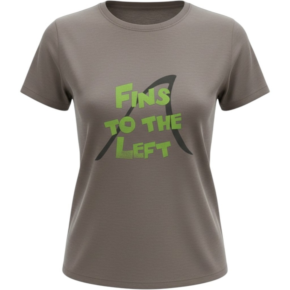 Jimmy Buffet Parrothead "FINS TO THE LEFT" graphic shirt shark beach surfer XL